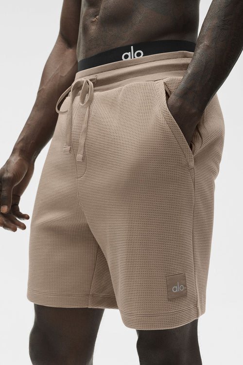 7" Waffle Lounge Short - Gravel — photo 2