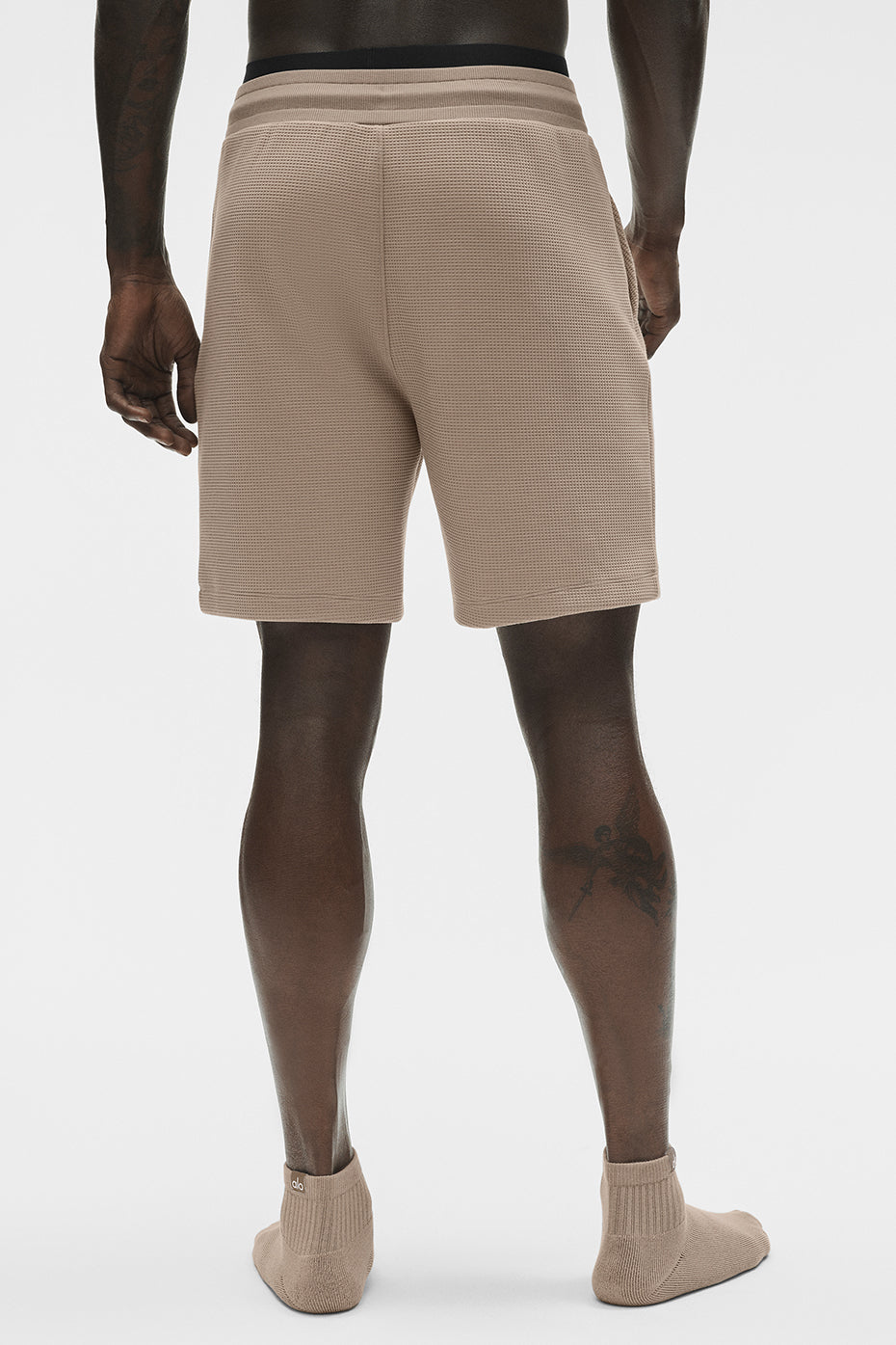 7" Waffle Lounge Short - Gravel — photo 3