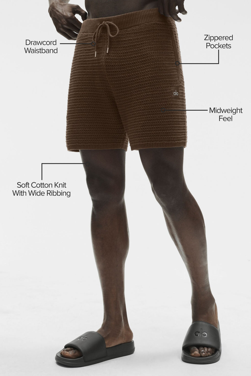 5" Shift Knit Short - Espresso — photo 2