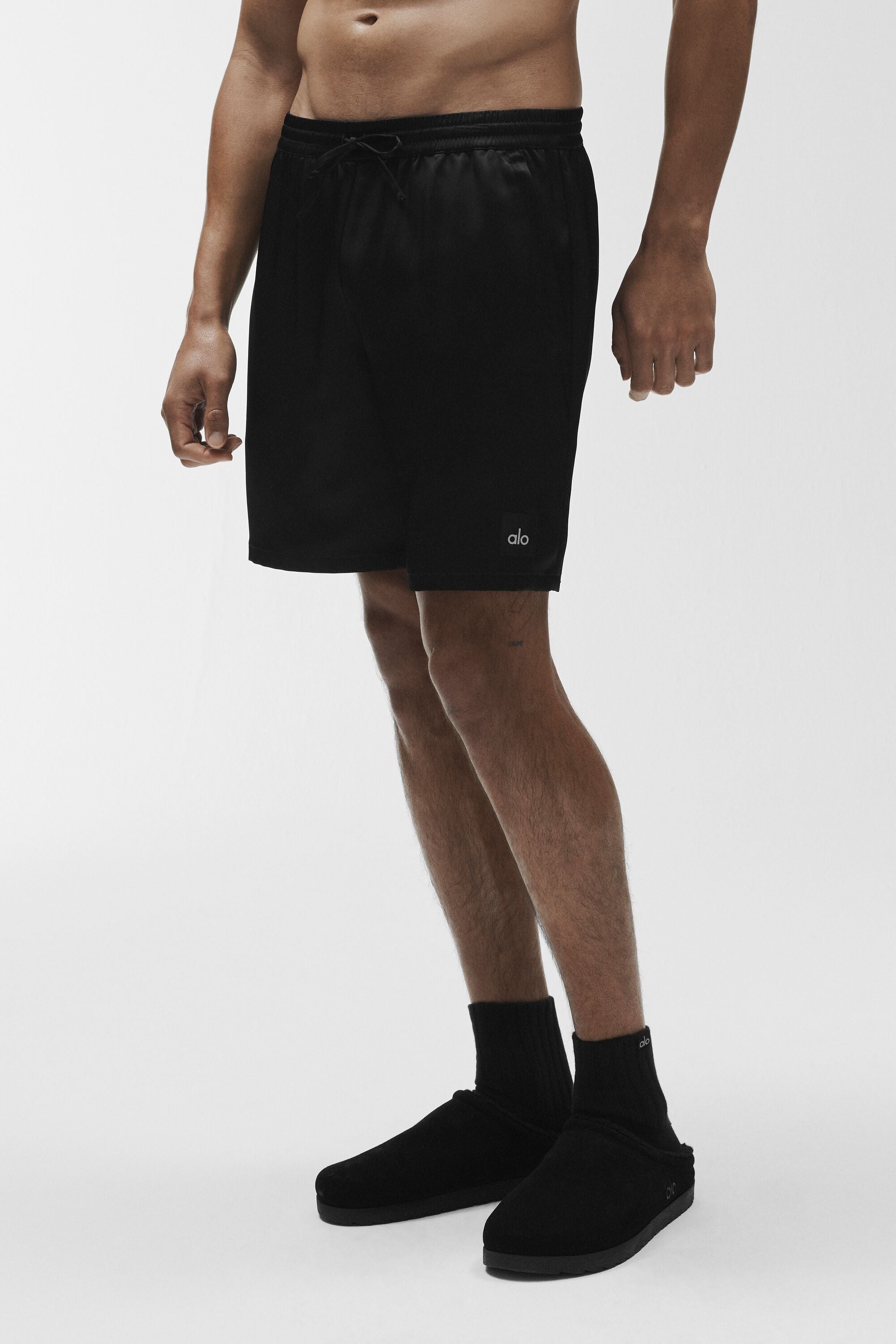 7" Satin Horizon Short - Black — photo 3