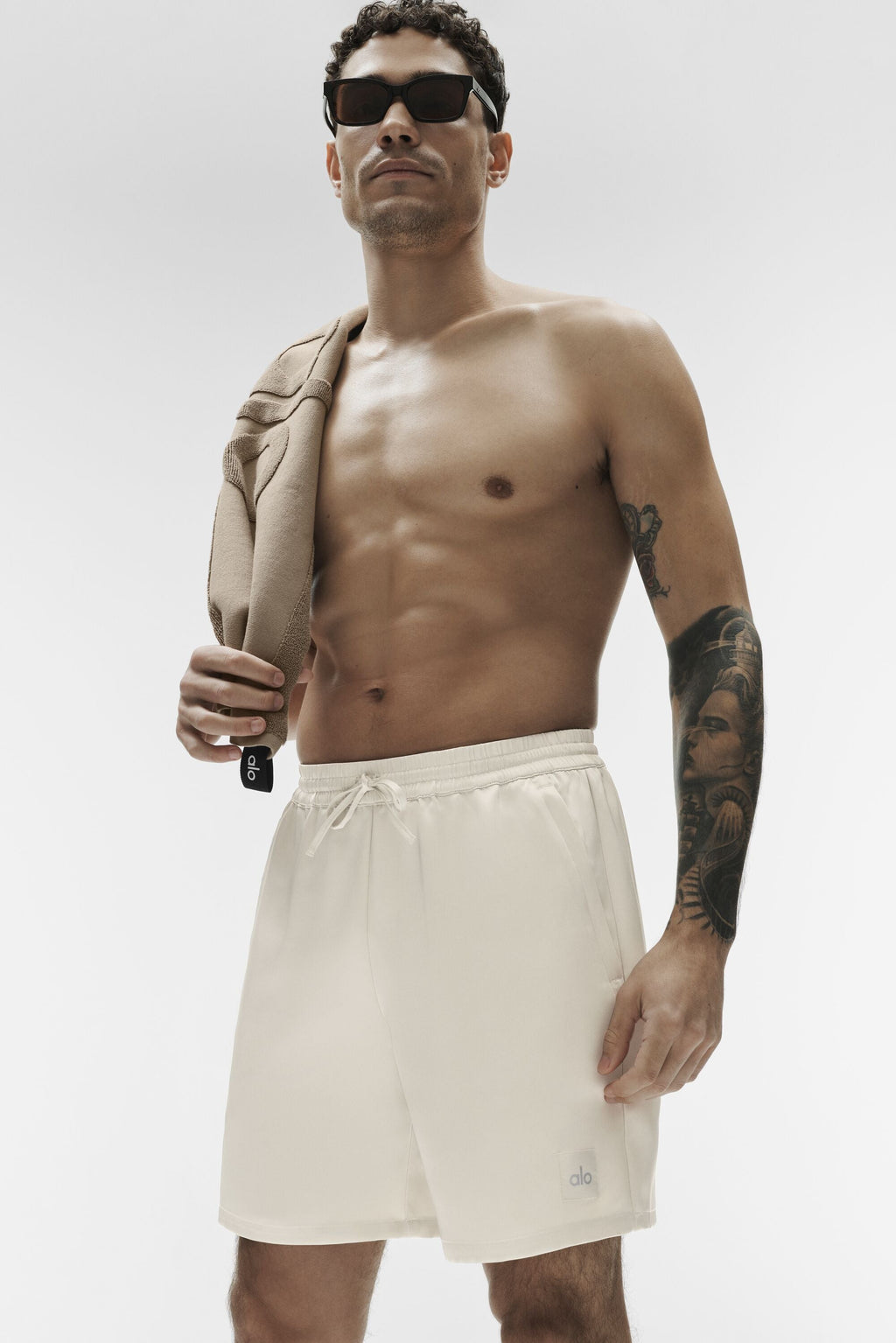 7" Satin Horizon Short - Bone — photo 3