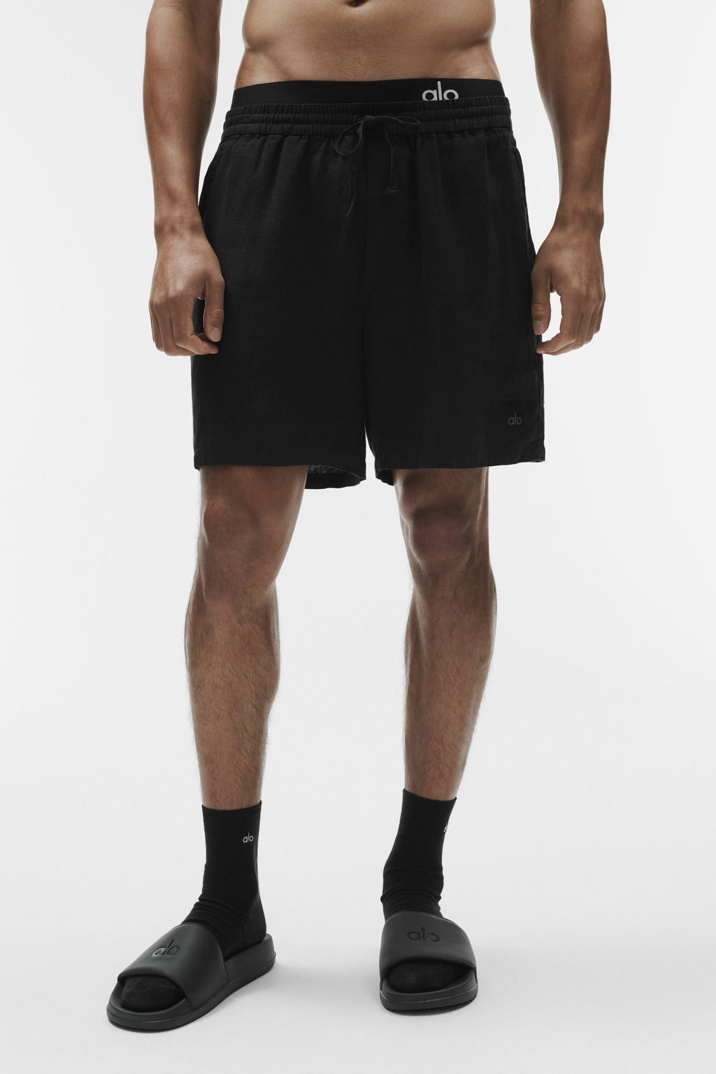 7" Linen Days Short - Black — photo 1