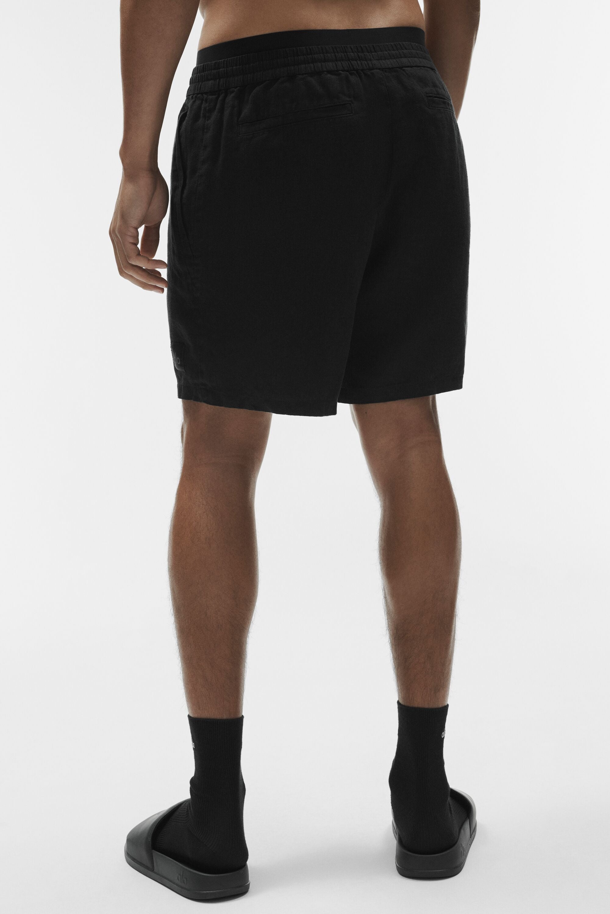 7" Linen Days Short - Black — photo 3