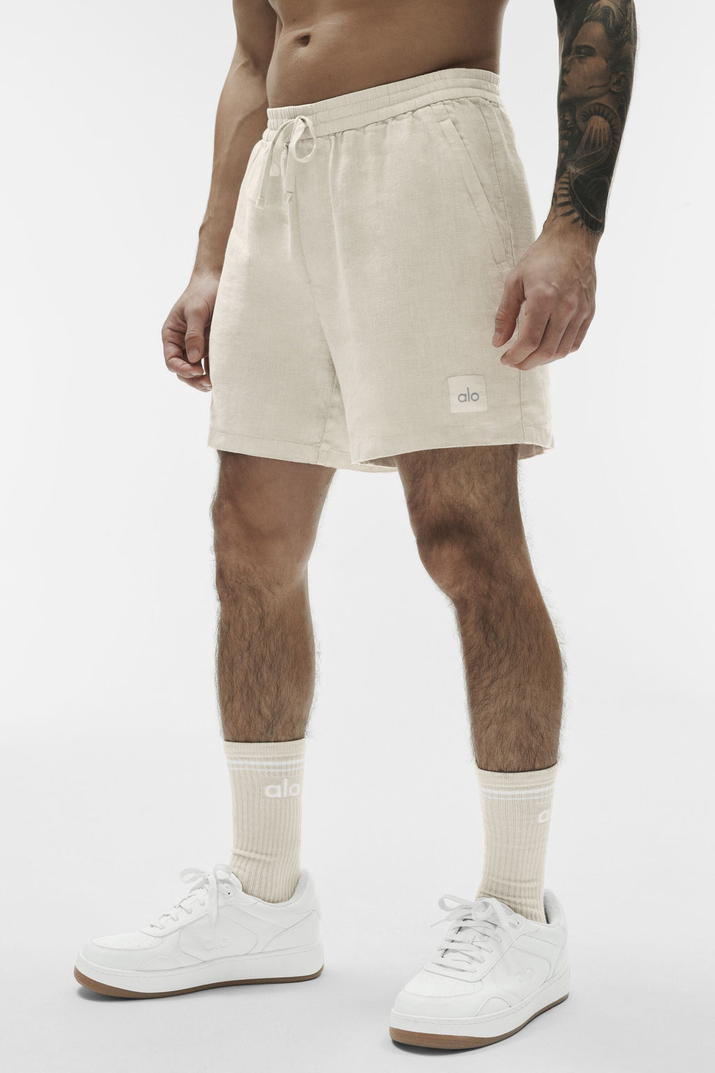 7" Linen Days Short - Bone — photo 1
