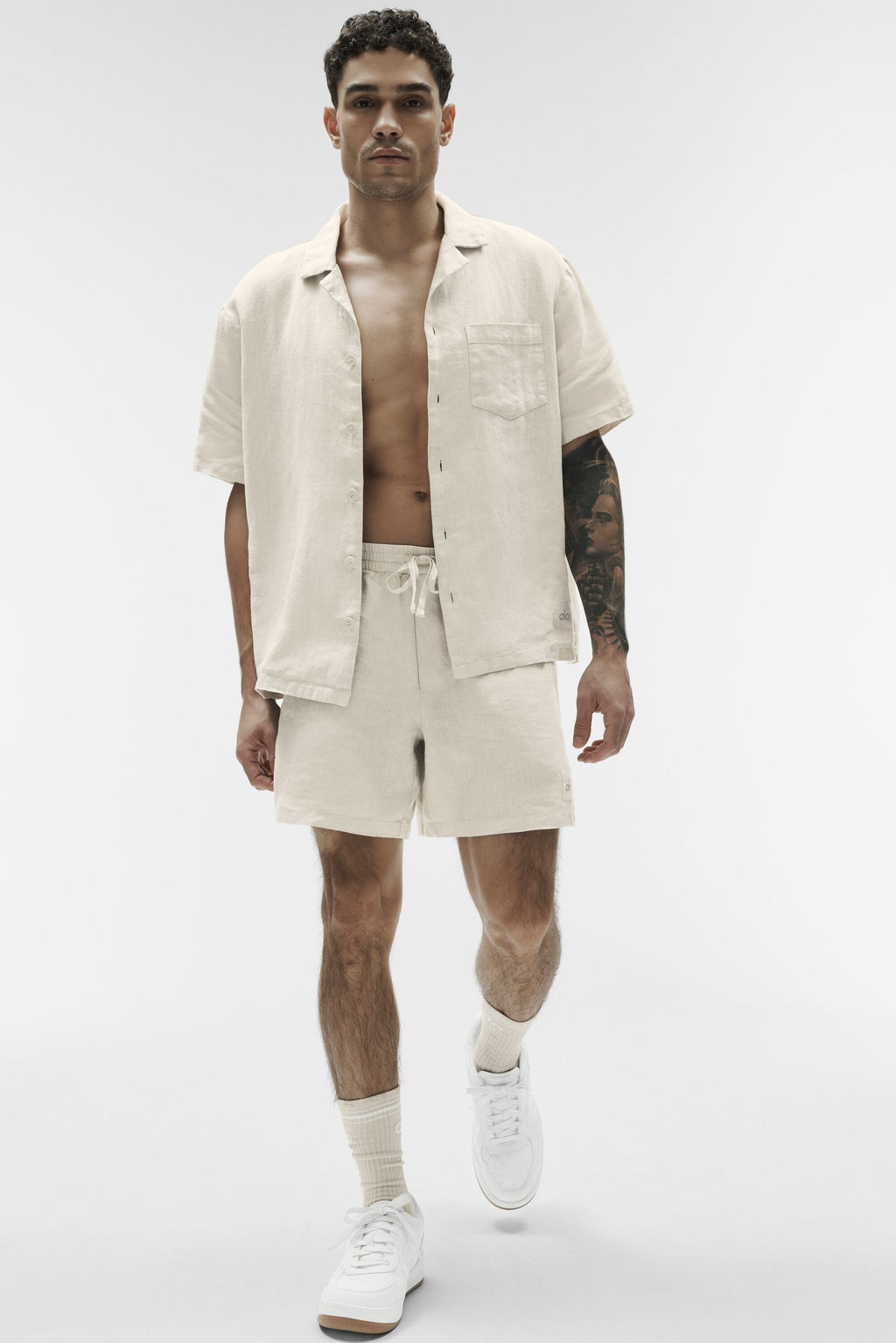 7" Linen Days Short - Bone — photo 4