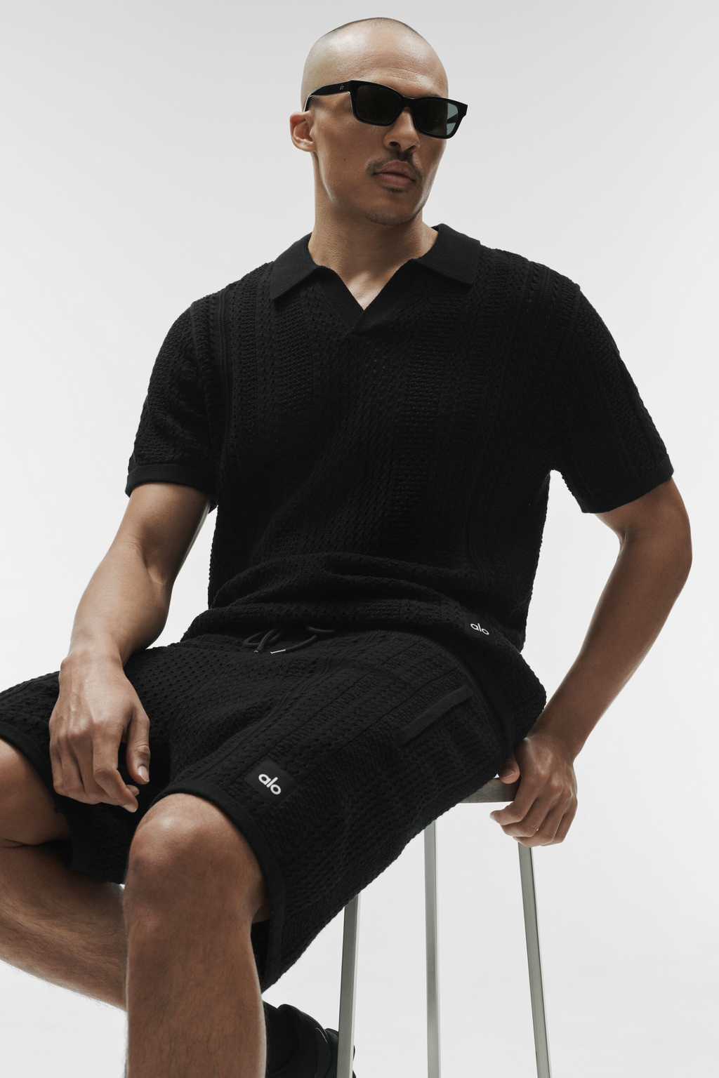 7" Coastline Knit Short - Black — photo 5