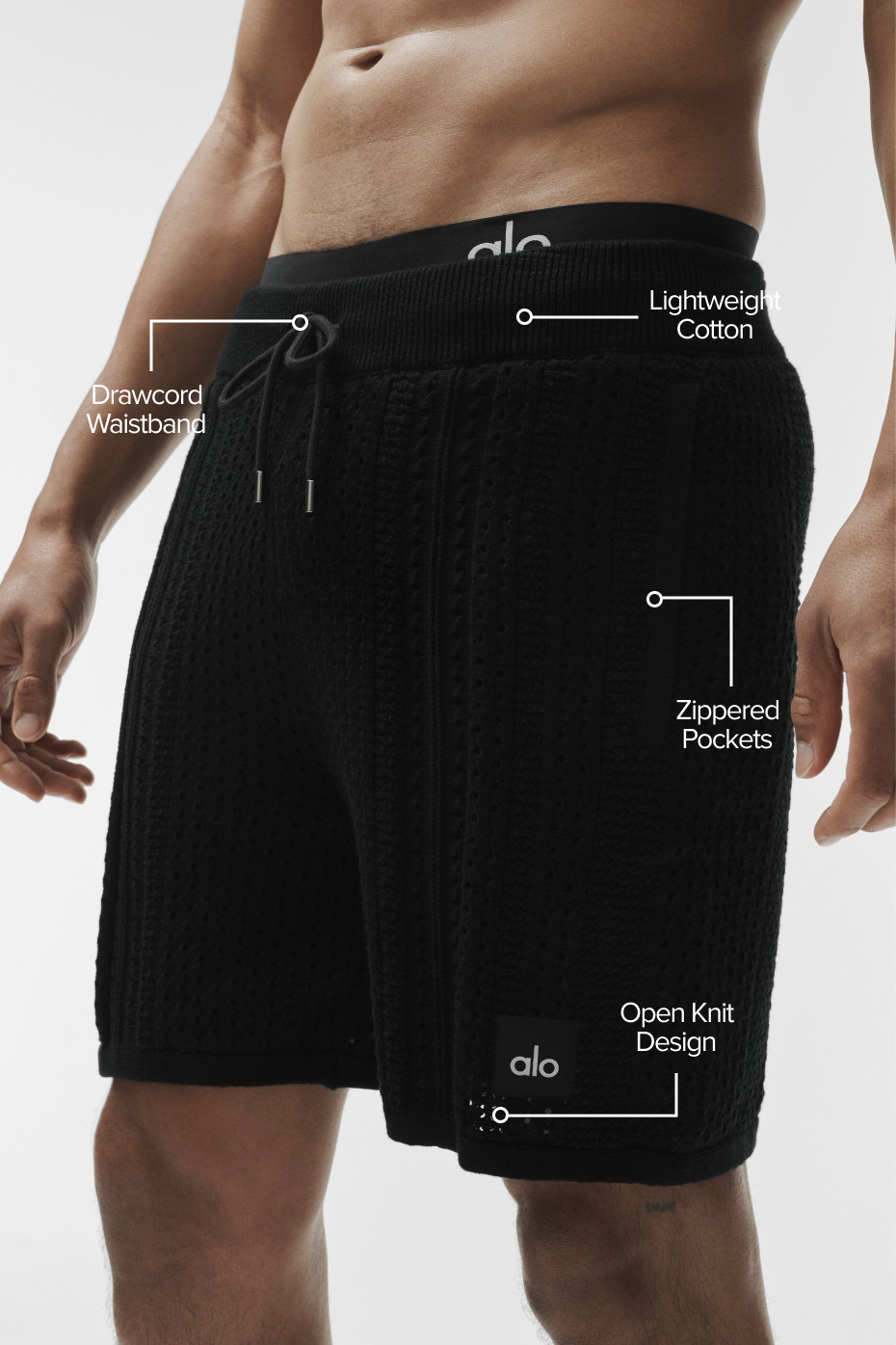 7" Coastline Knit Short - Black — photo 2