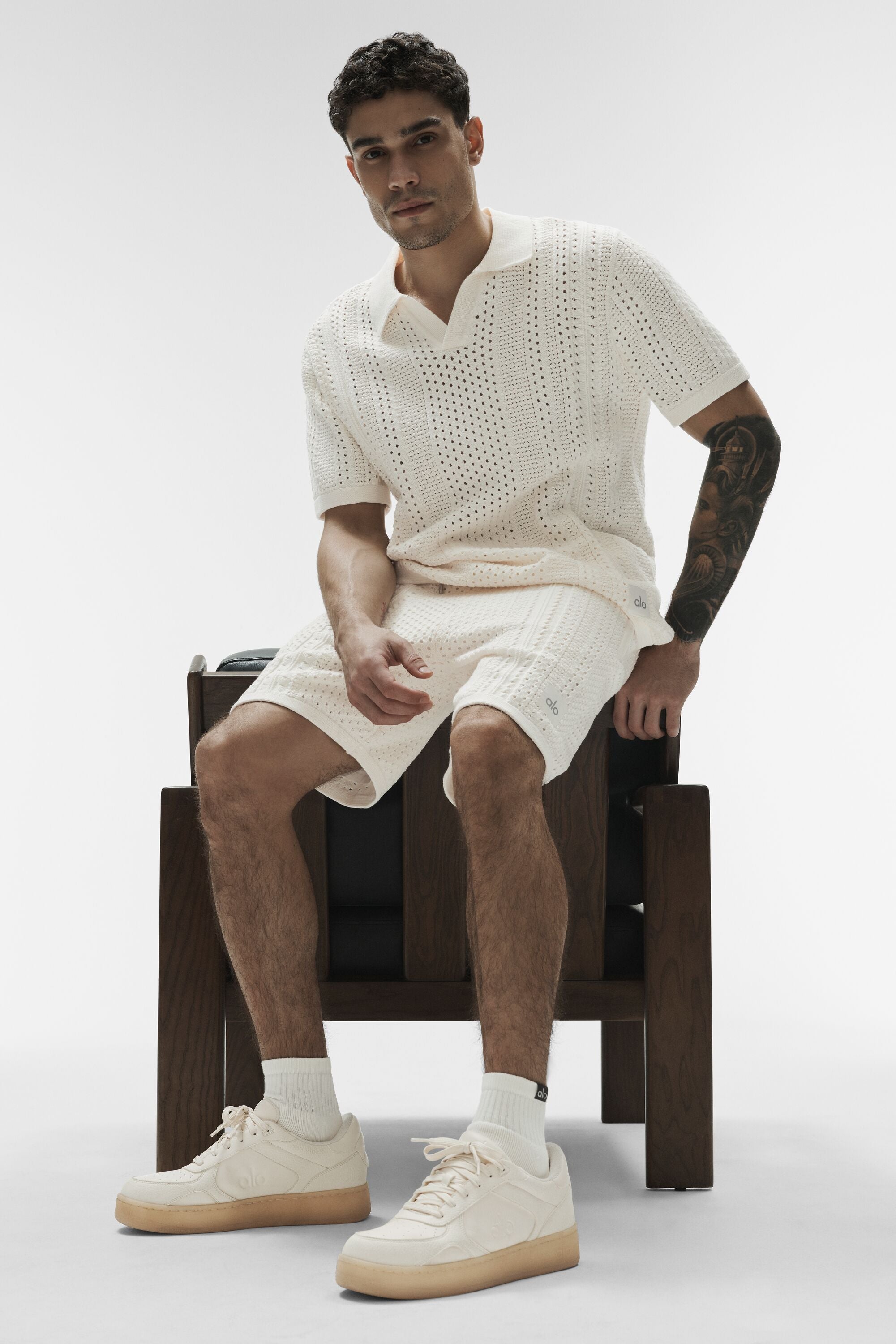 7" Coastline Knit Short - Ivory — photo 5