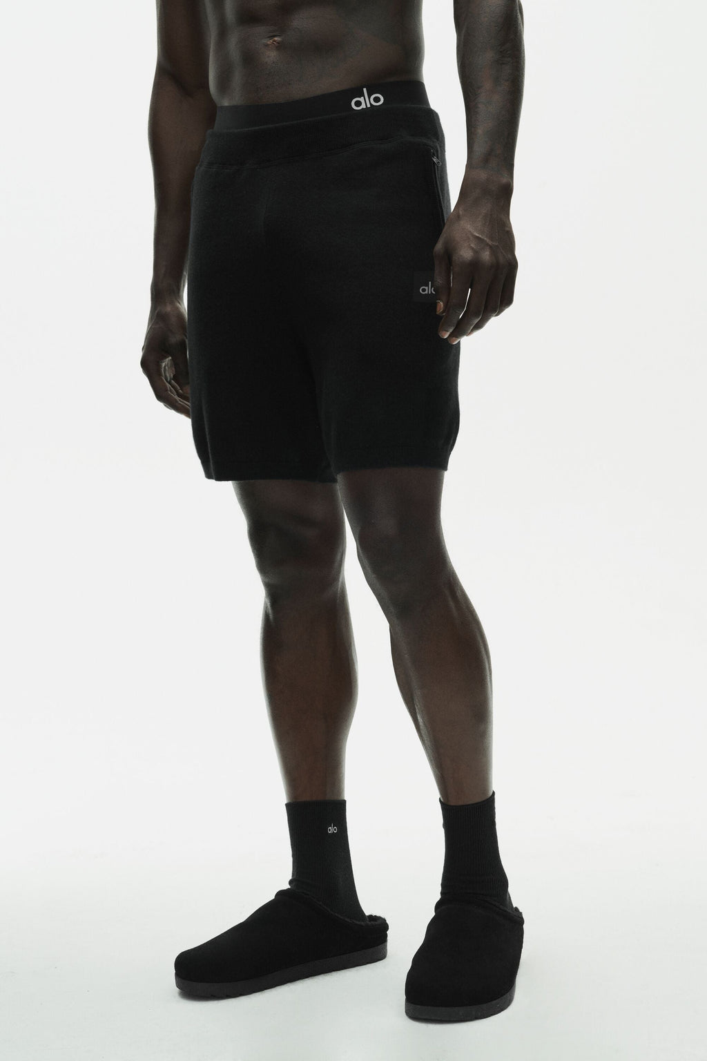 7" Cotton Cashmere Ever Soft Short - Black — photo 1
