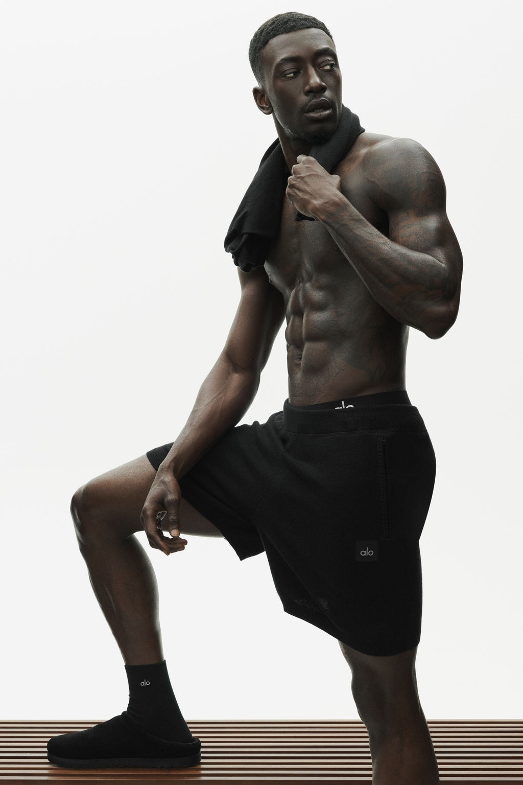 7" Cotton Cashmere Ever Soft Short - Black — photo 4