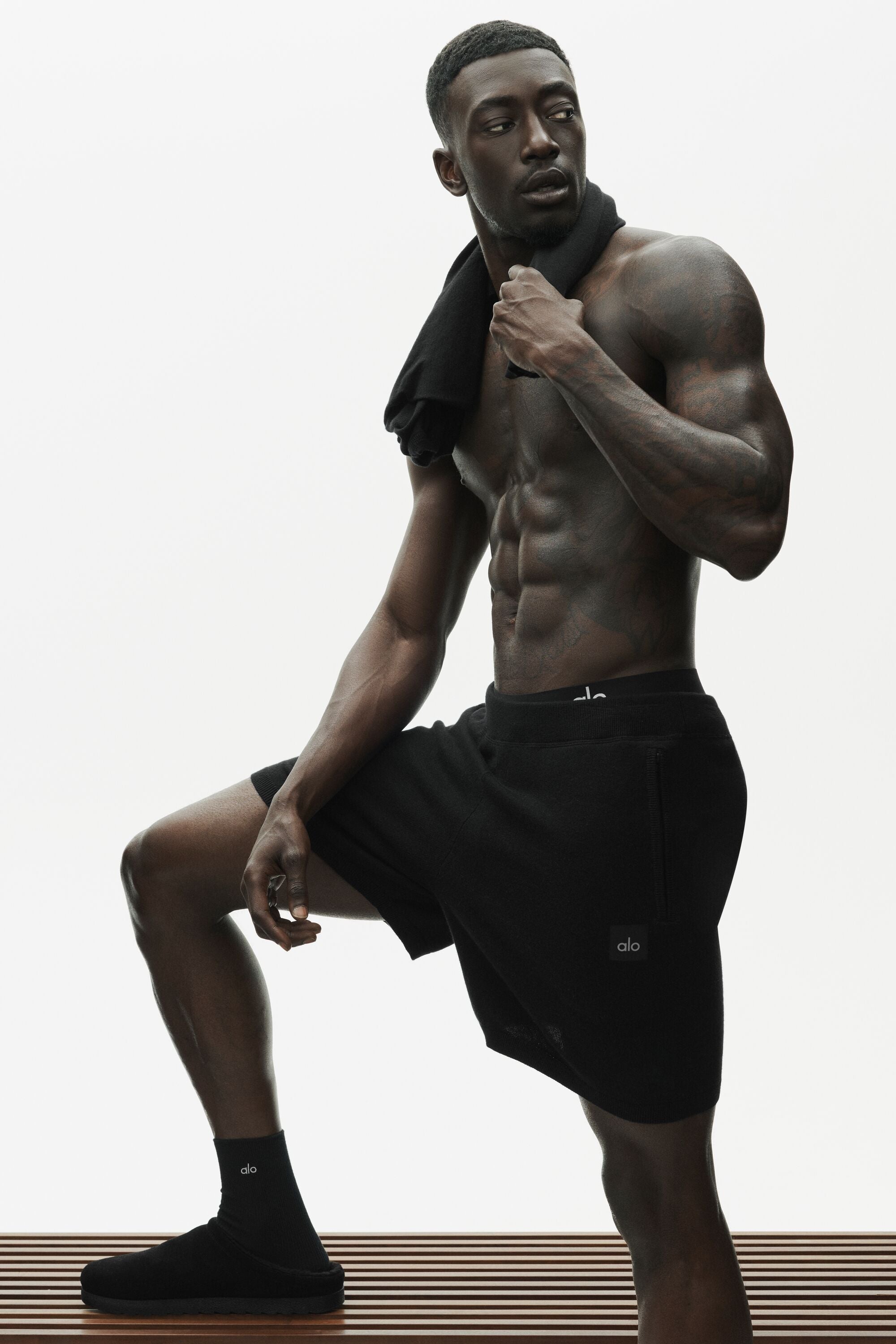 7" Cotton Cashmere Ever Soft Short - Black — photo 4