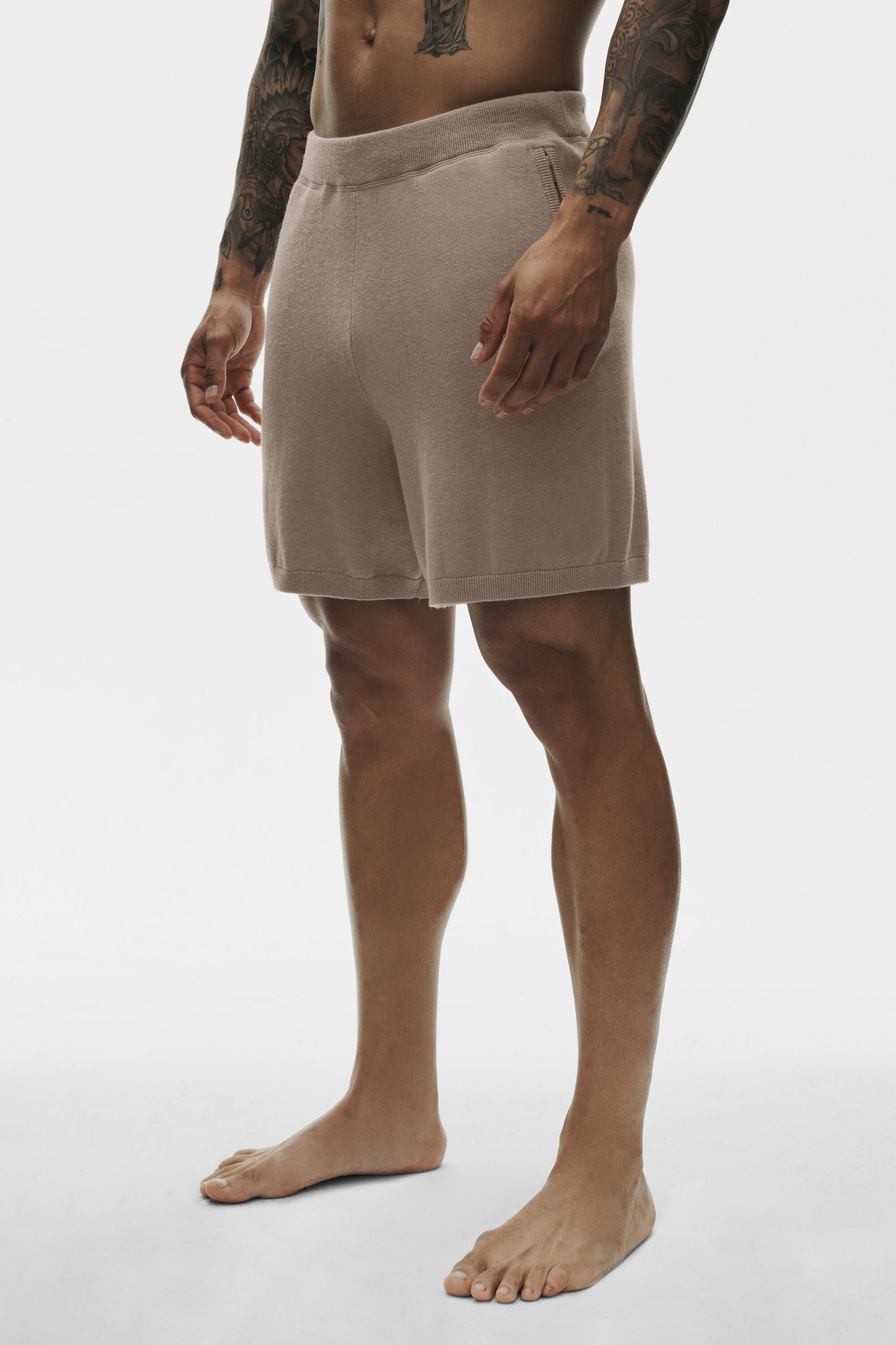 7" Cotton Cashmere Ever Soft Short - Gravel — photo 3