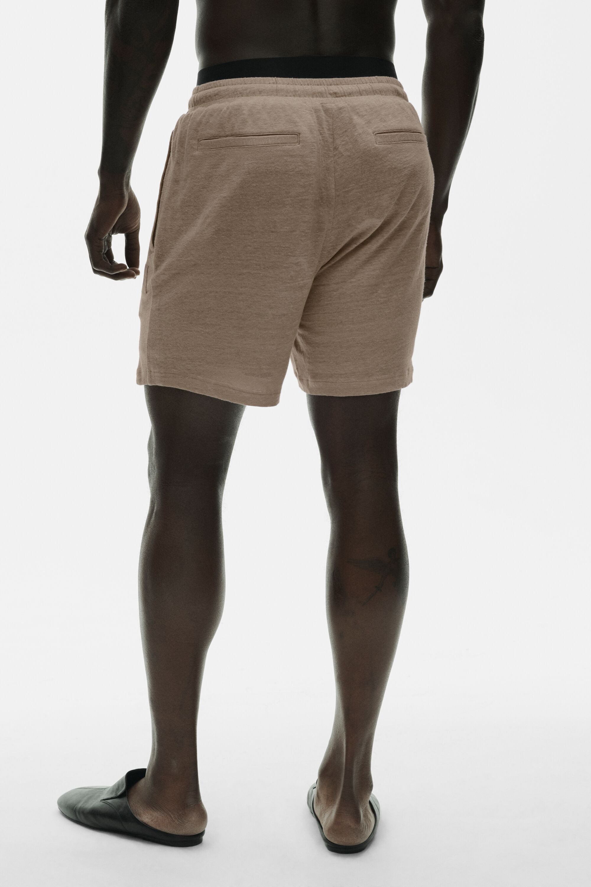 7" Linen Jersey Coastal Short - Gravel — photo 3