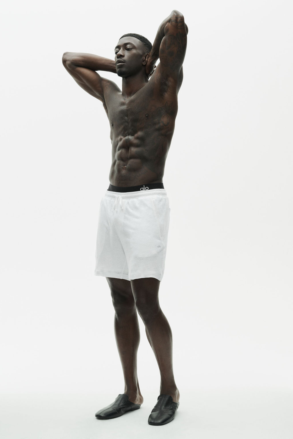 7" Linen Jersey Coastal Short - White — photo 5