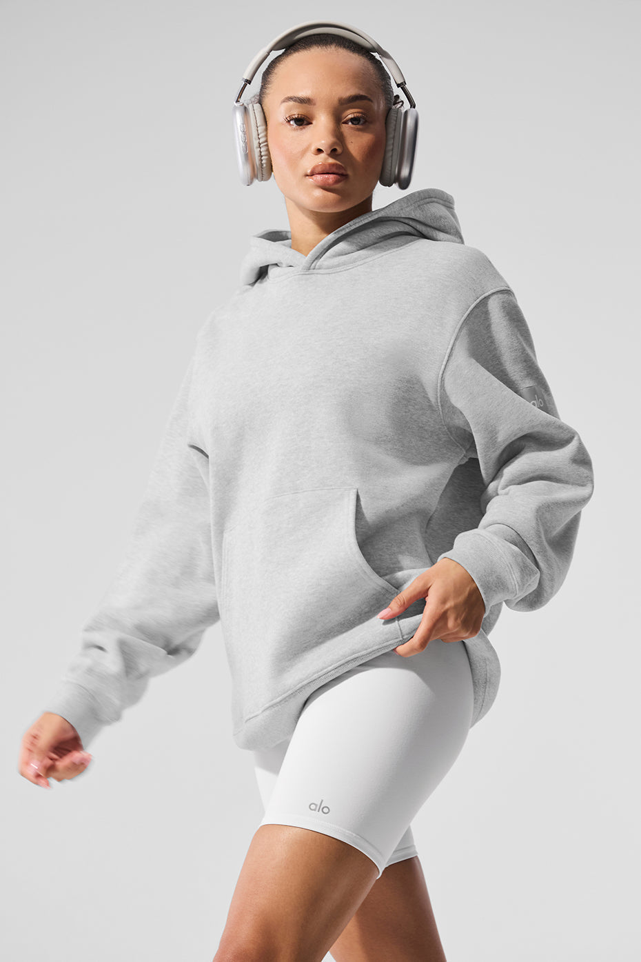 Renown Heavy Weight Hoodie - Athletic Heather Grey — photo 1