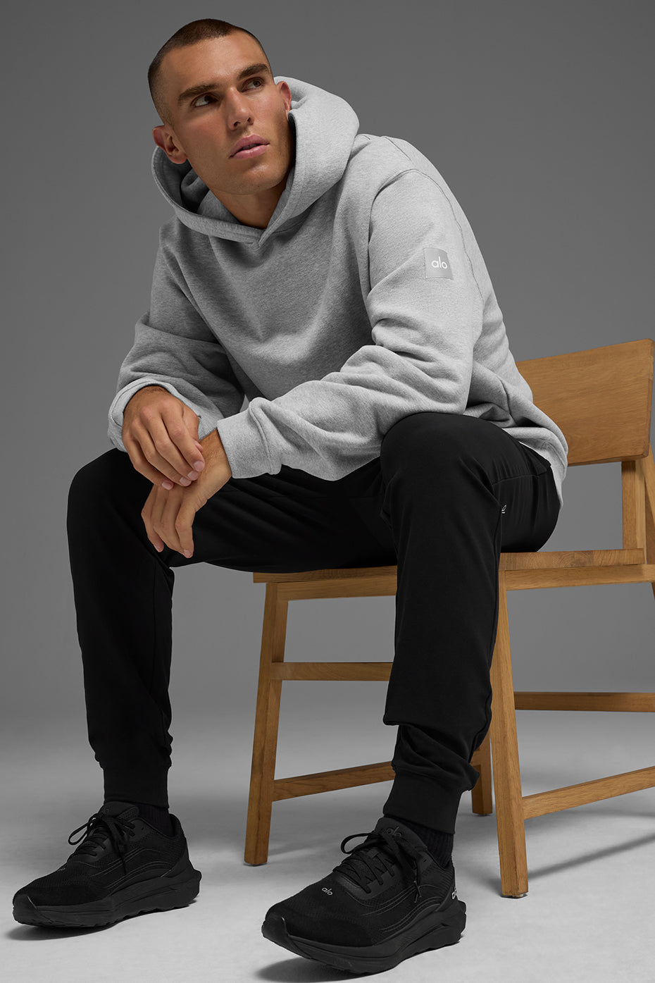 Renown Heavy Weight Hoodie - Athletic Heather Grey — photo 5