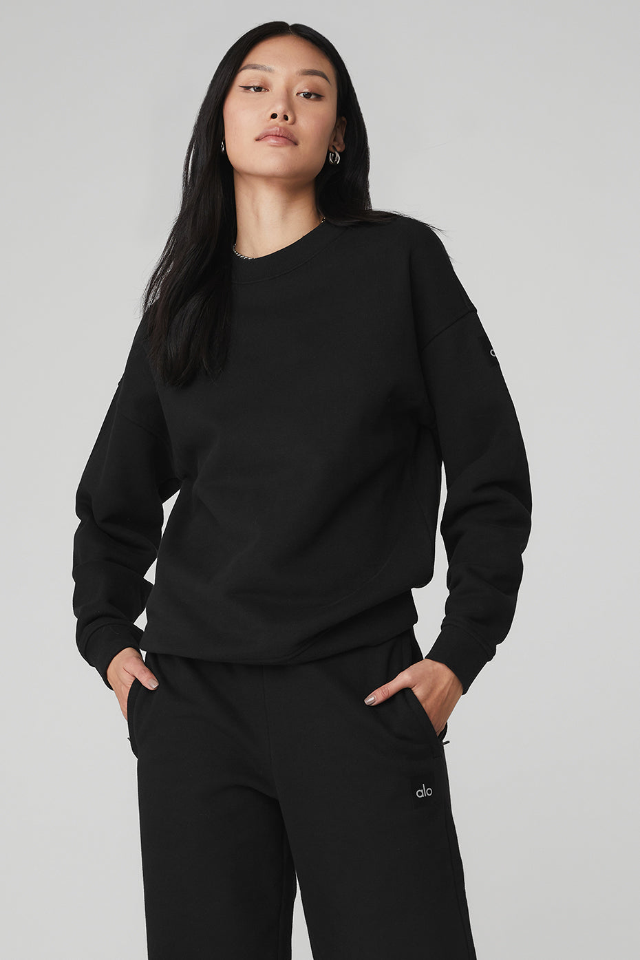 Renown Heavy Weight Crew Neck Pullover - Black — photo 1