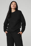 Renown Heavy Weight Crew Neck Pullover - Black — photo 1
