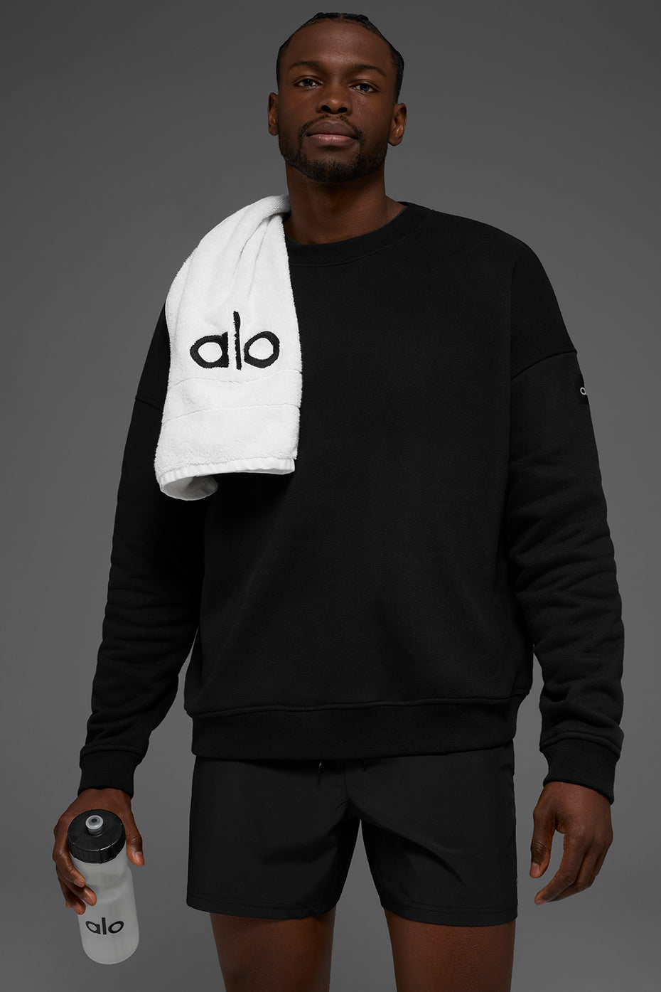 Renown Heavy Weight Crew Neck Pullover - Black — photo 1