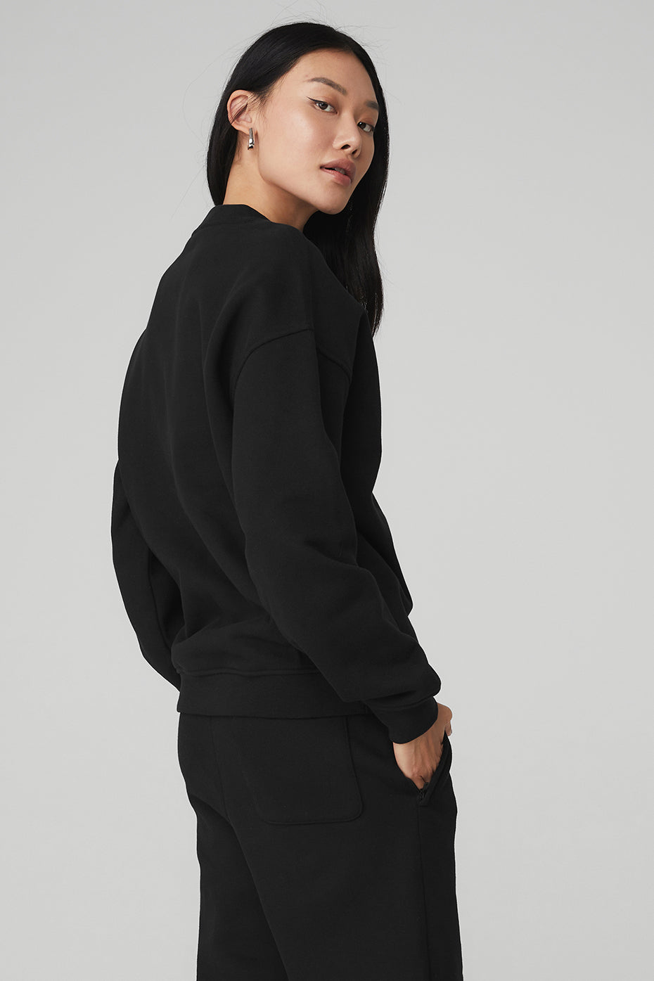 Renown Heavy Weight Crew Neck Pullover - Black — photo 2