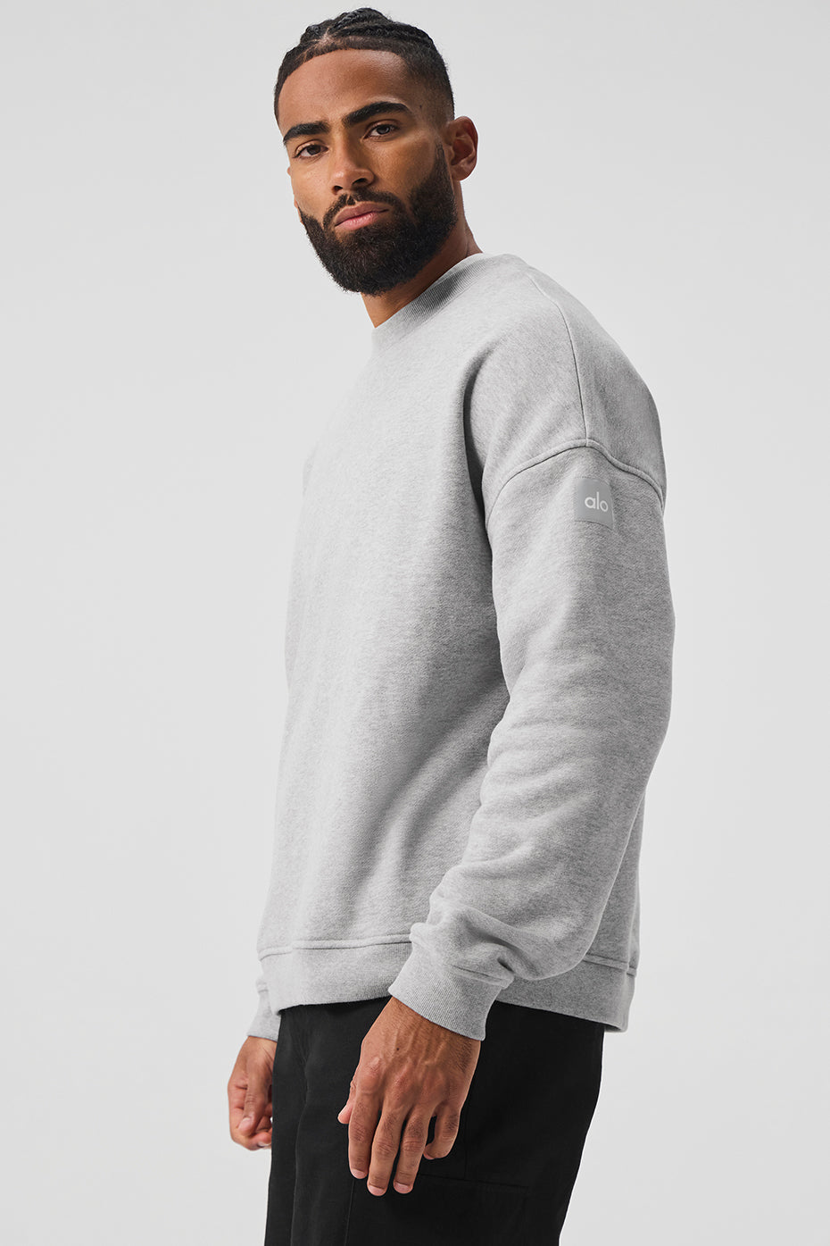 Renown Heavy Weight Crew Neck Pullover - Athletic Heather Grey — photo 3