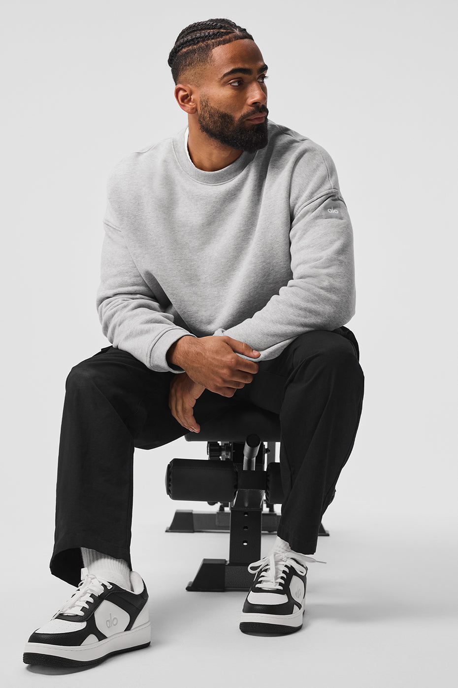 Renown Heavy Weight Crew Neck Pullover - Athletic Heather Grey — photo 4
