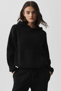 Scholar Hooded Sweater - Black — photo 1