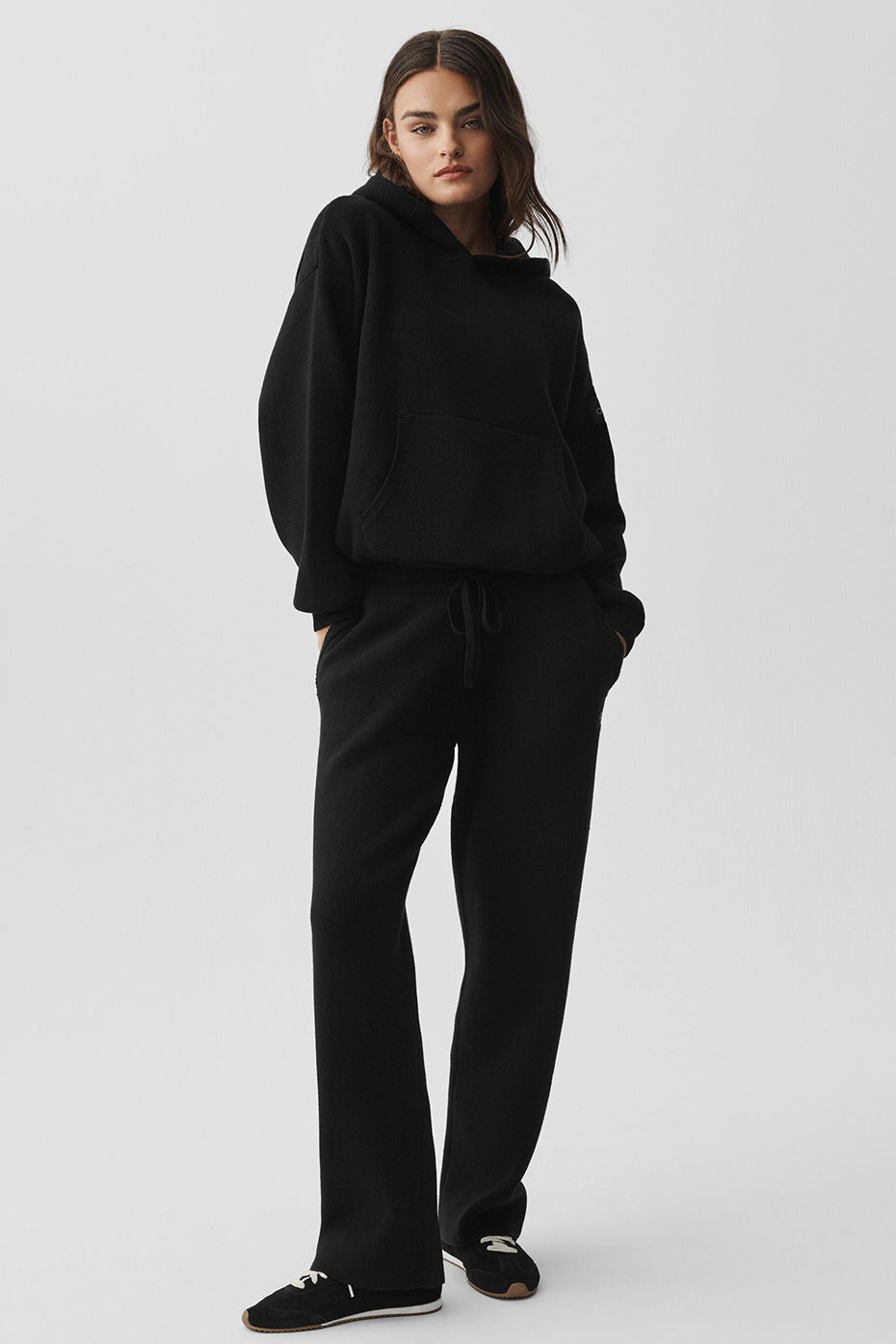 Scholar Hooded Sweater - Black — photo 5