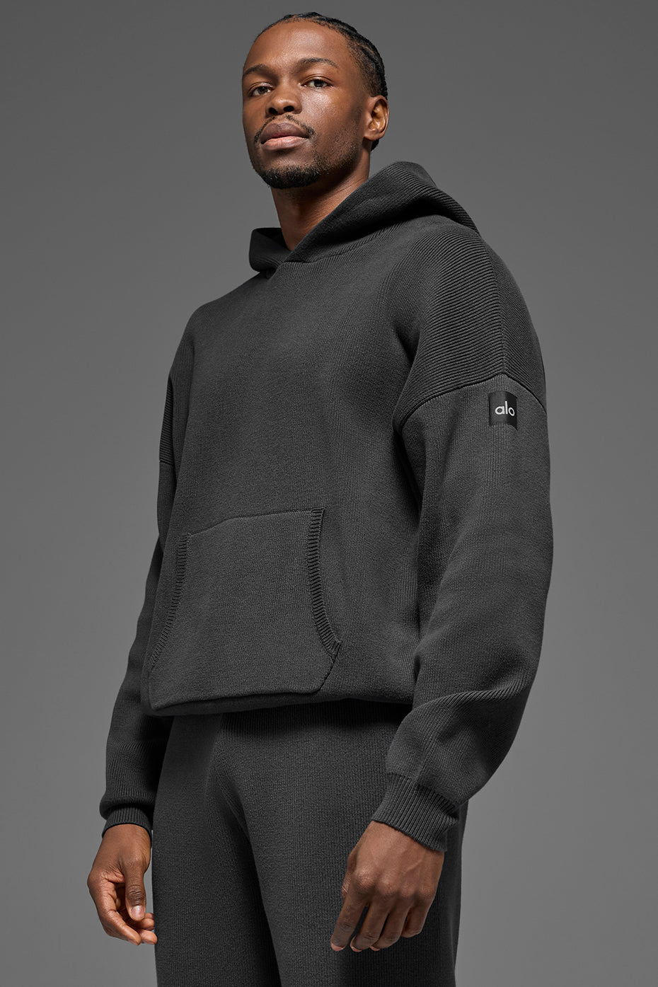 Scholar Hooded Sweater - Anthracite — photo 4
