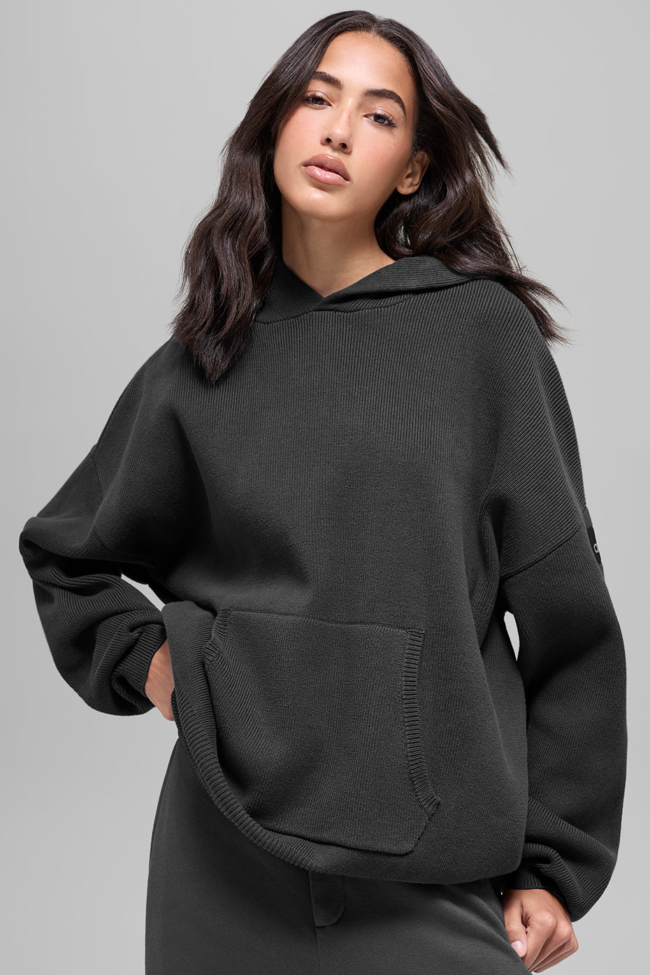 Scholar Hooded Sweater - Anthracite — photo 1