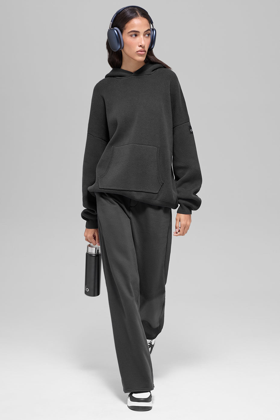 Scholar Hooded Sweater - Anthracite — photo 4