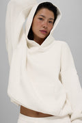 Scholar Hooded Sweater - Ivory — photo 1