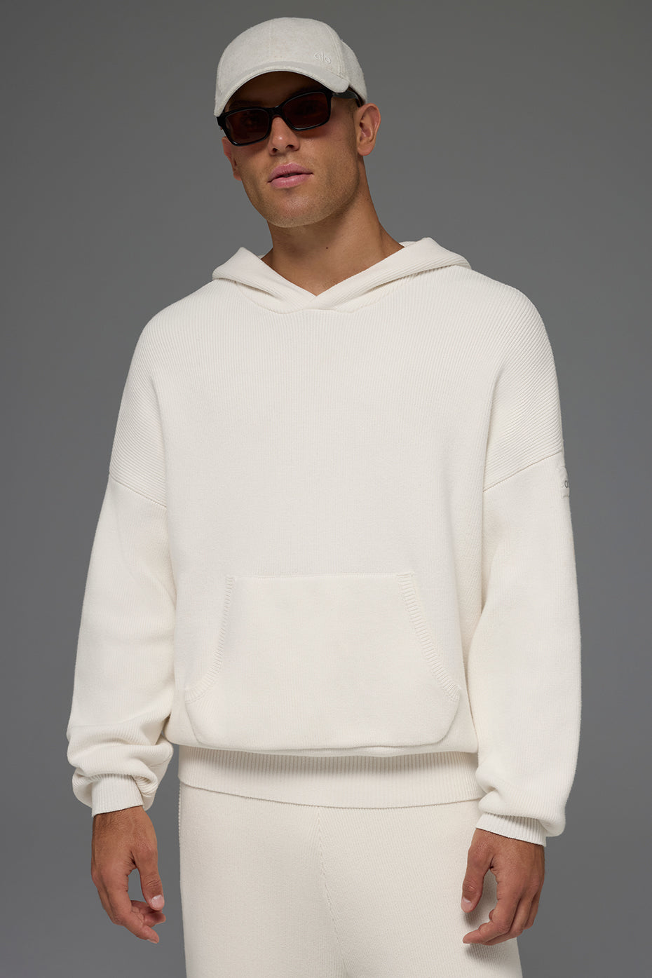 Scholar Hooded Sweater - Ivory — photo 1