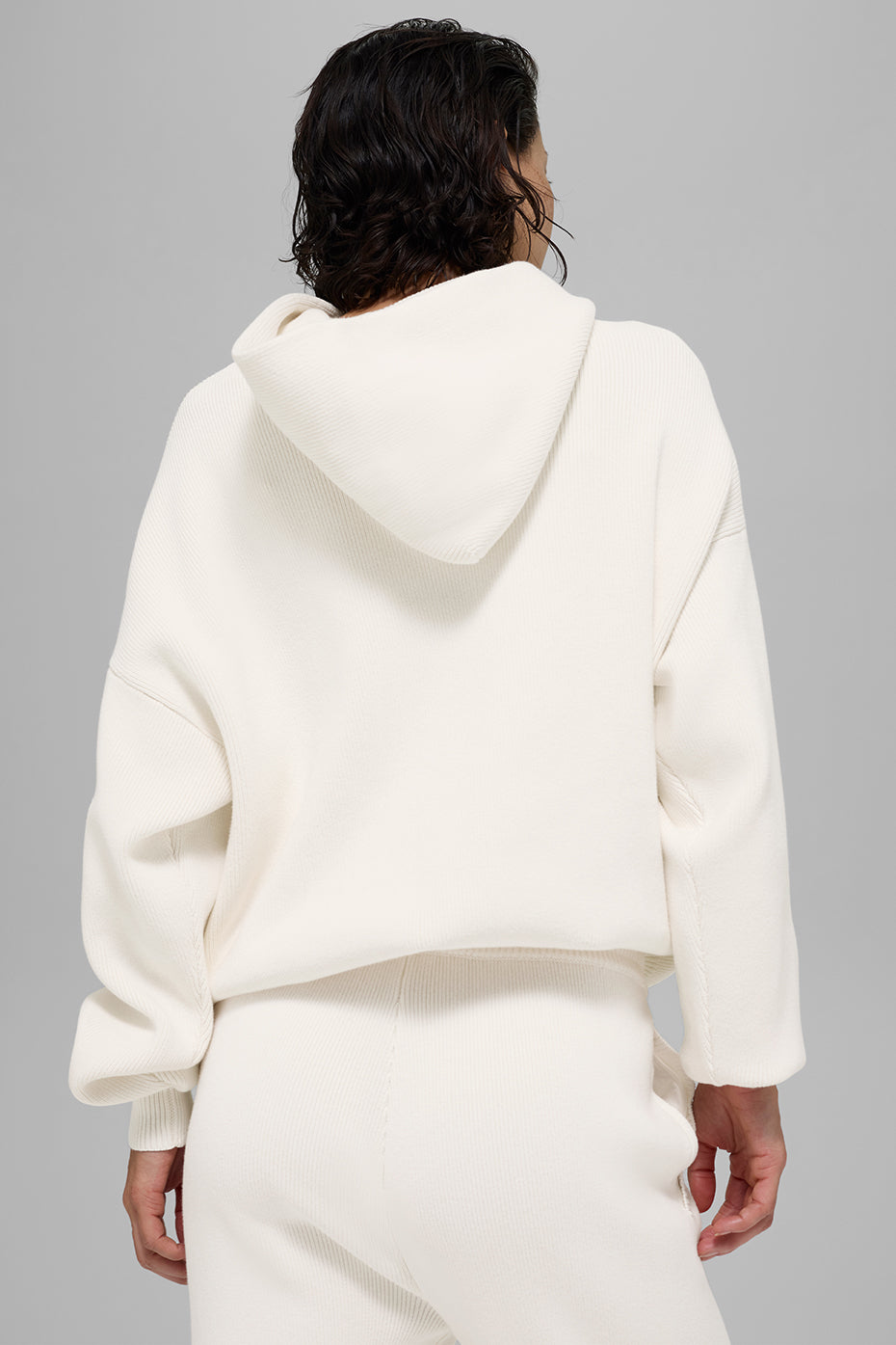 Scholar Hooded Sweater - Ivory — photo 2