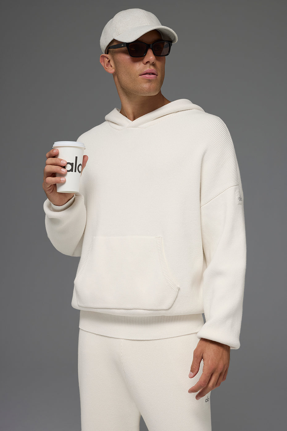 Scholar Hooded Sweater - Ivory — photo 4