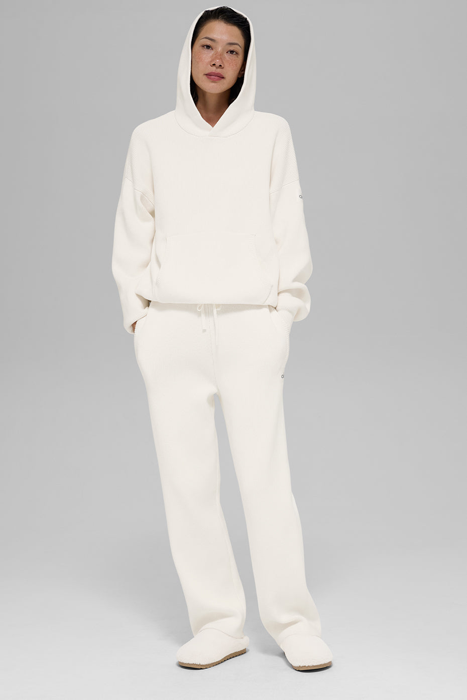Scholar Hooded Sweater - Ivory — photo 5