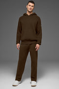 Scholar Hooded Sweater - Espresso — photo 1