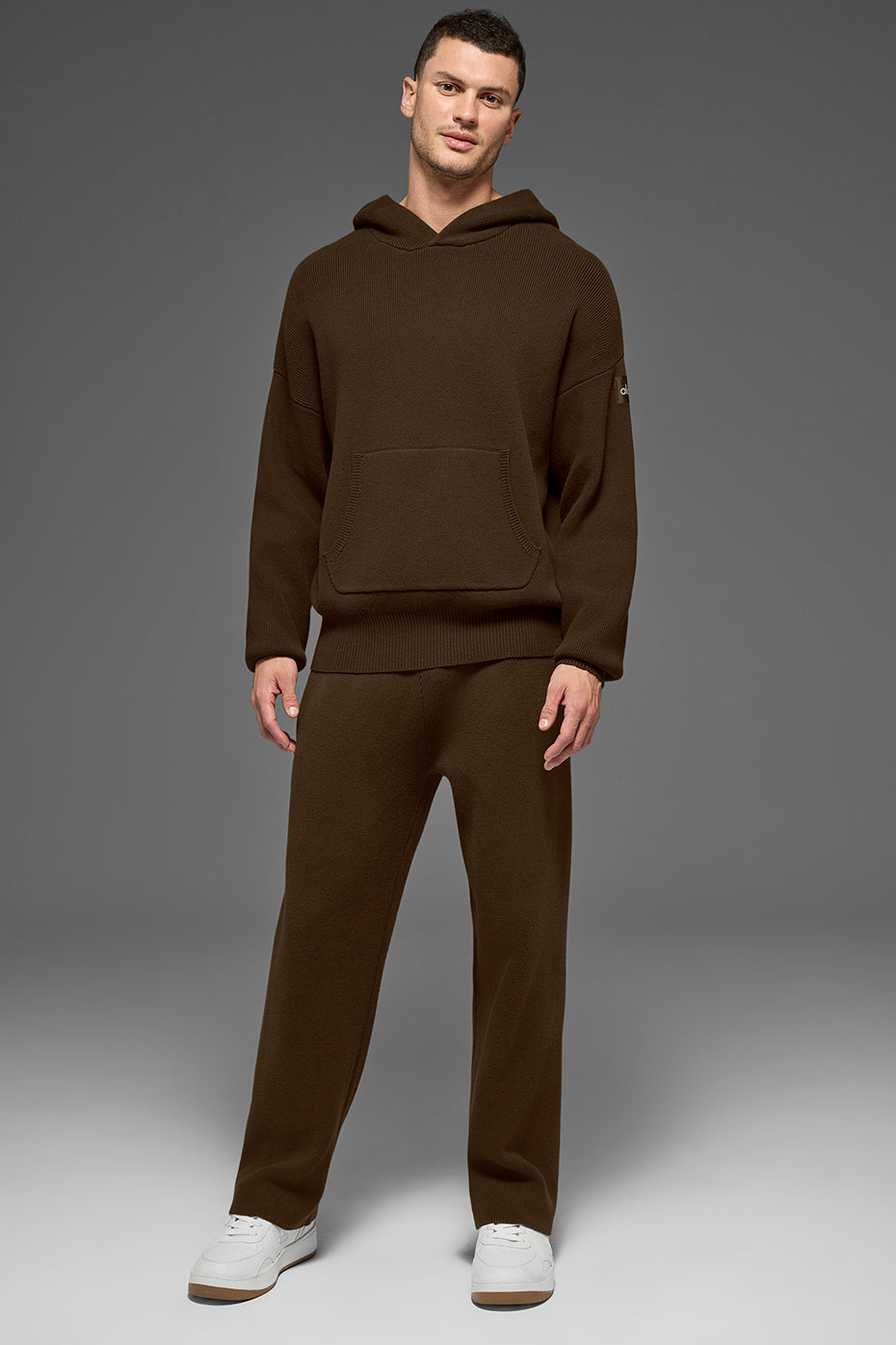 Scholar Hooded Sweater - Espresso — photo 1