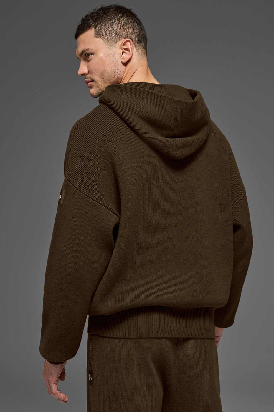 Scholar Hooded Sweater - Espresso — photo 3