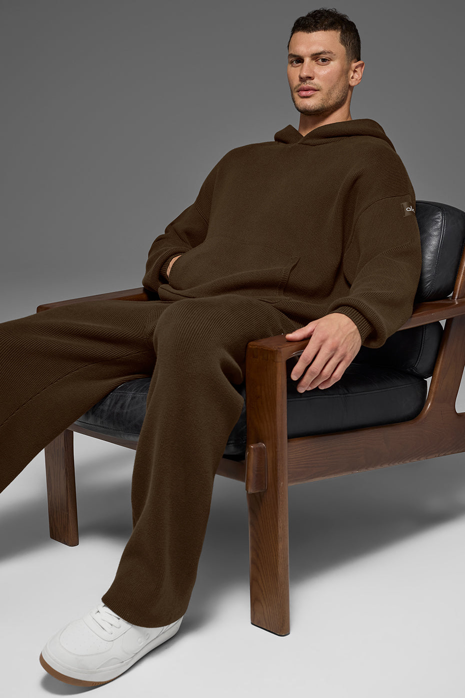 Scholar Hooded Sweater - Espresso — photo 5