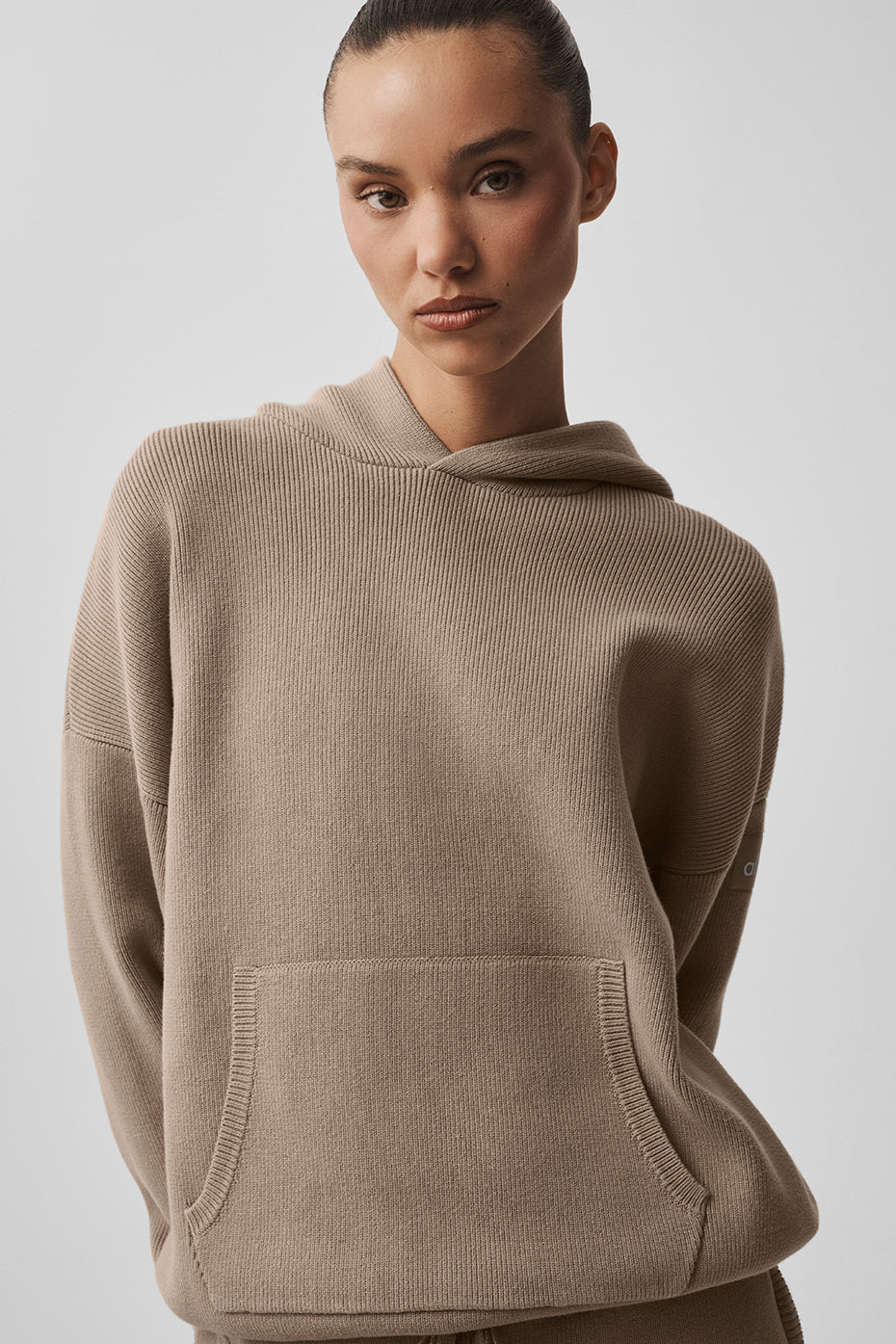 Scholar Hooded Sweater - Gravel — photo 1