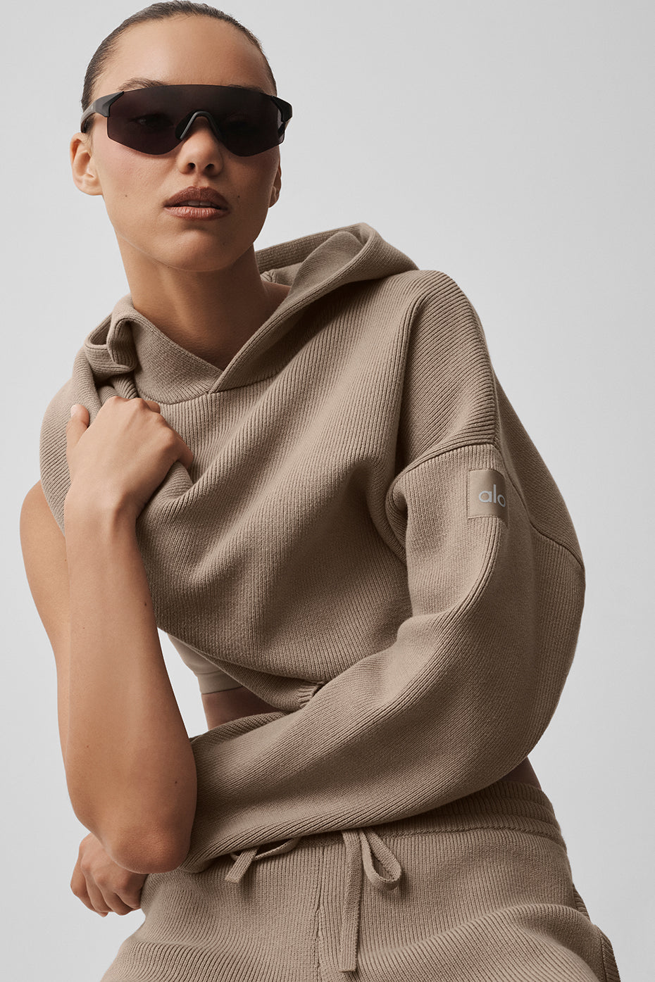 Scholar Hooded Sweater - Gravel — photo 3