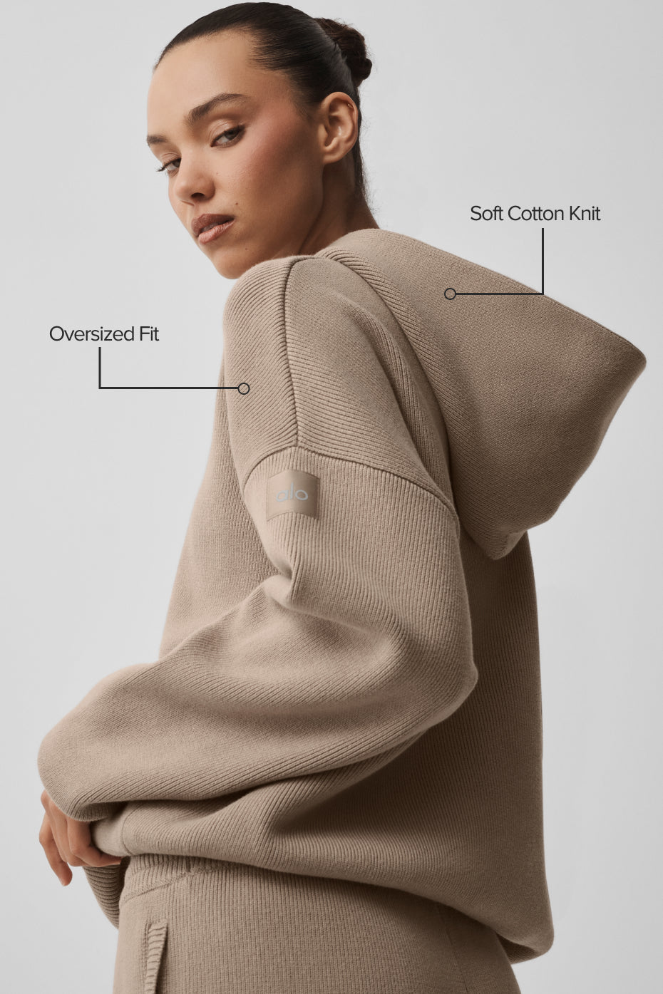 Scholar Hooded Sweater - Gravel — photo 2