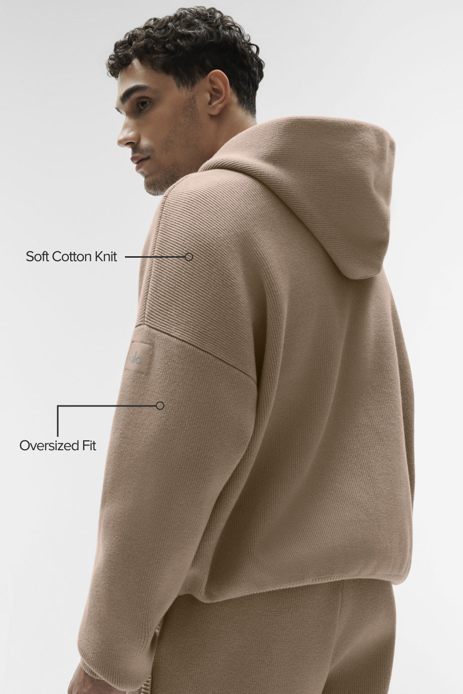 Scholar Hooded Sweater - Gravel — photo 2
