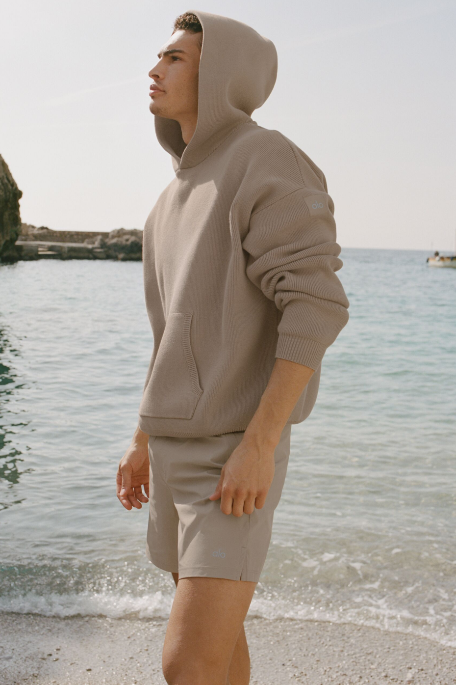 Scholar Hooded Sweater - Gravel — photo 1