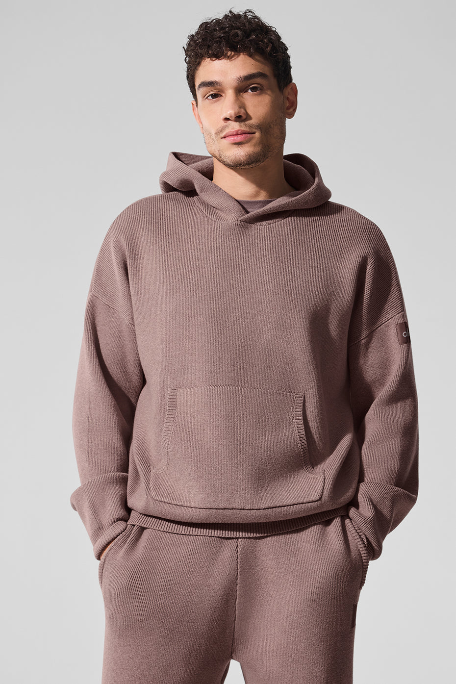 Scholar Hooded Sweater - Mushroom Heather — photo 1