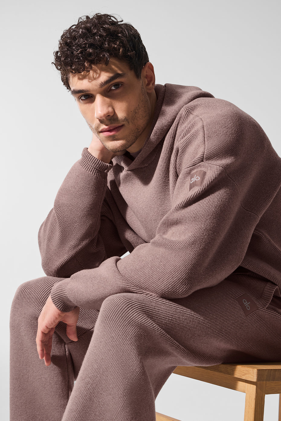 Scholar Hooded Sweater - Mushroom Heather — photo 3