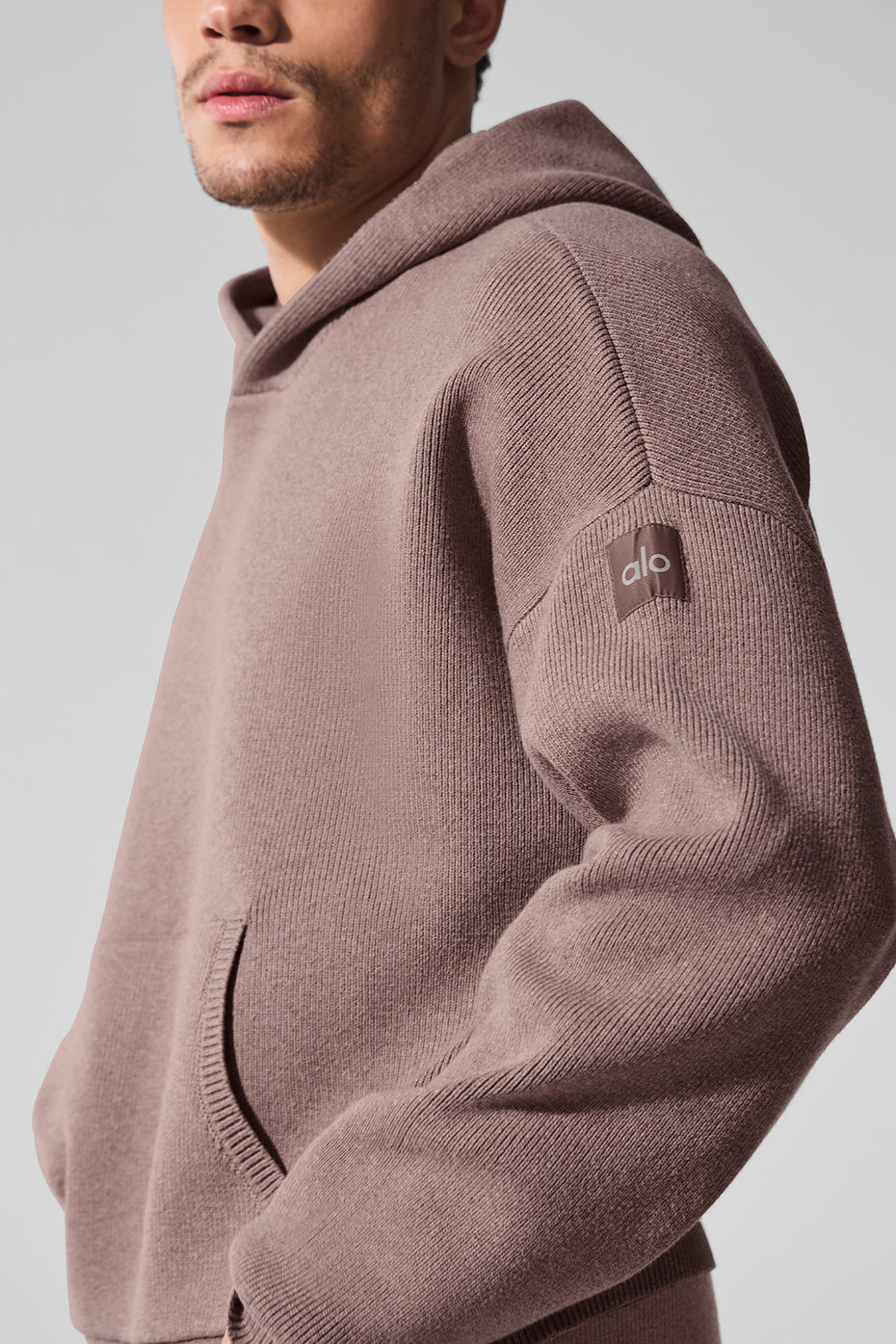 Scholar Hooded Sweater - Mushroom Heather — photo 4
