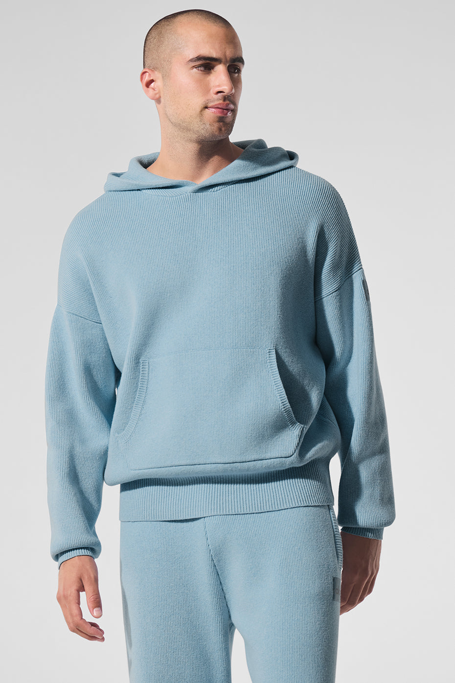Scholar Hooded Sweater - Celestial Blue Heather — photo 1