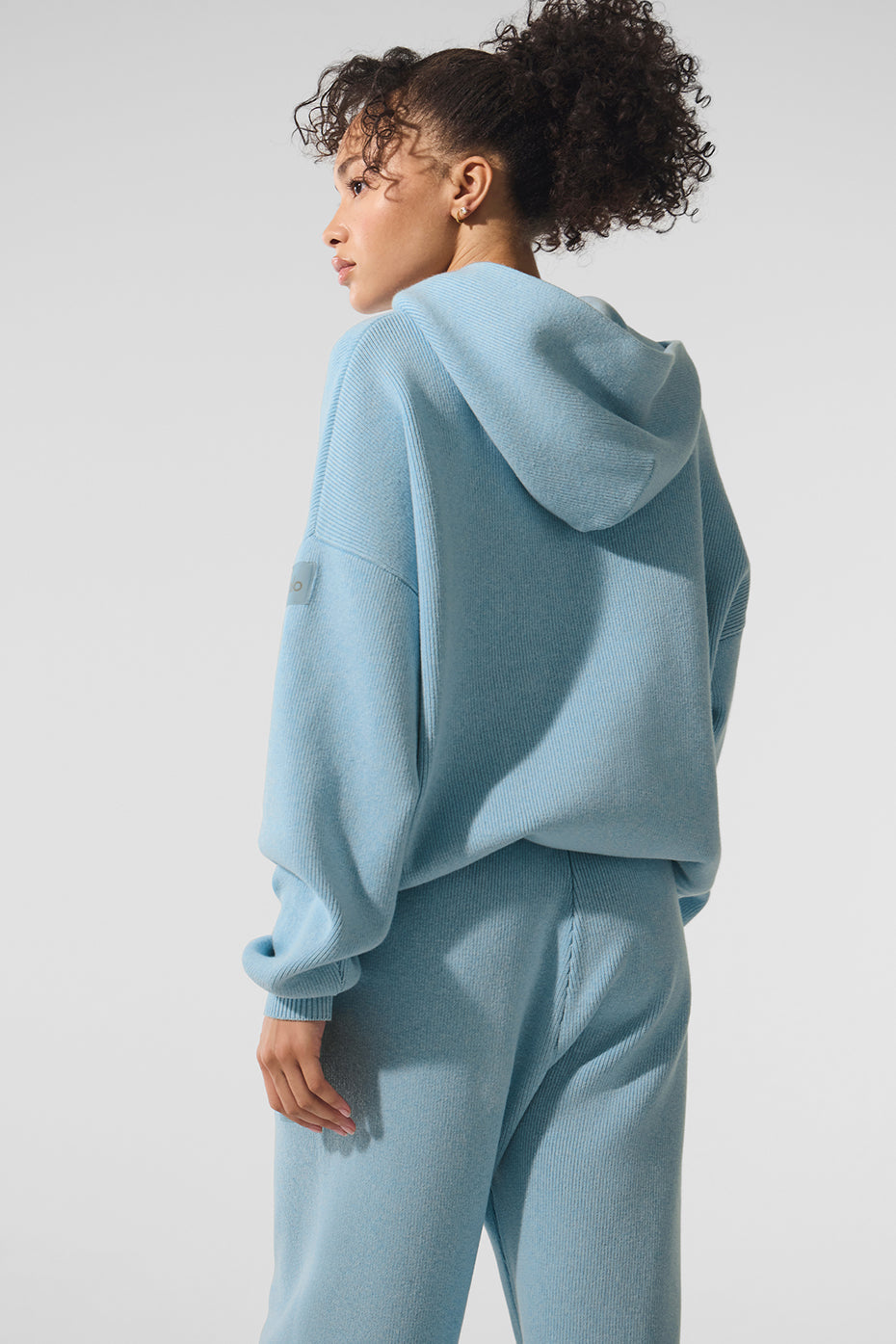 Scholar Hooded Sweater - Celestial Blue Heather — photo 3